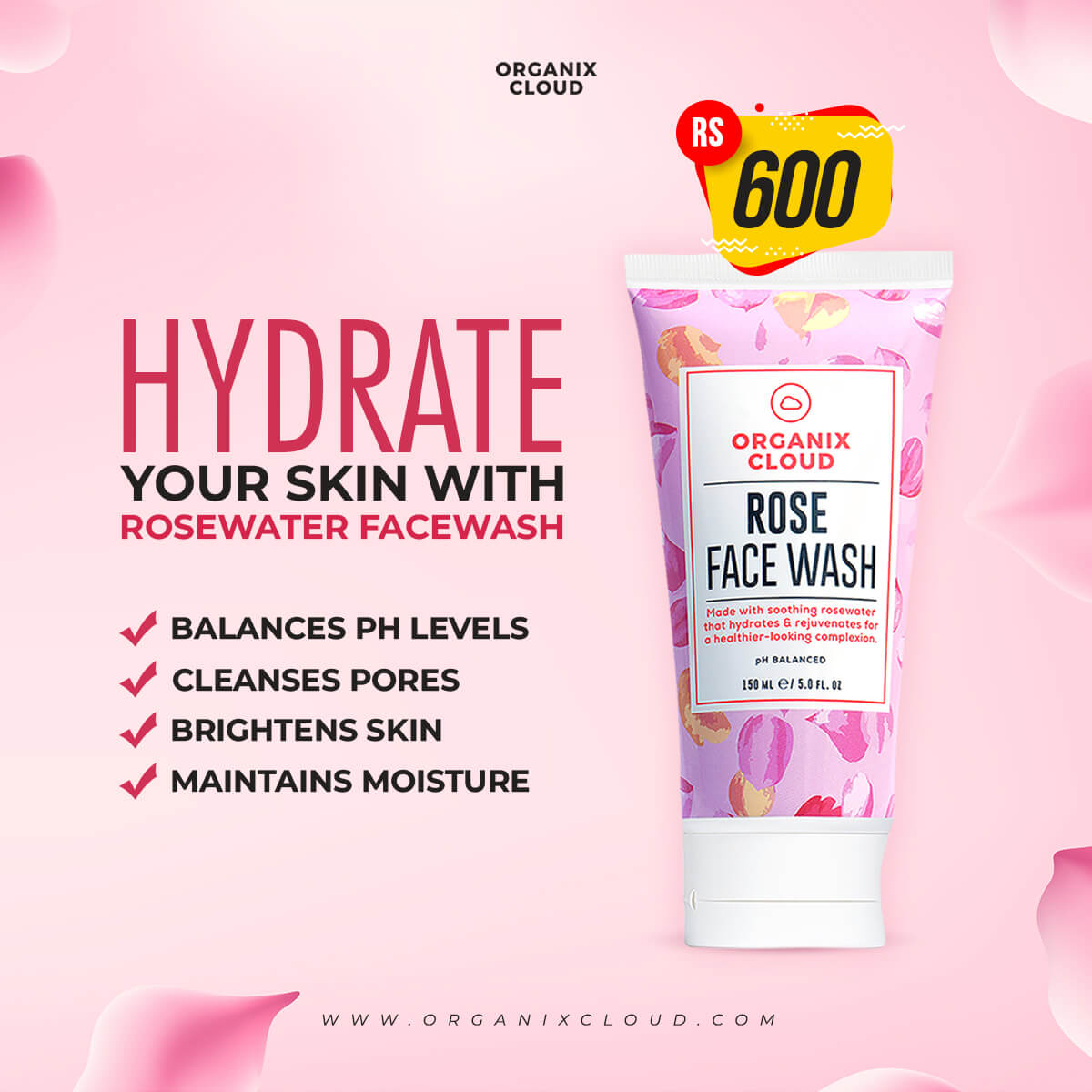 Rose Face Wash