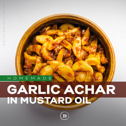 Home Made (GARLIC/LAHSUN Aachar ) in Mustard Oil