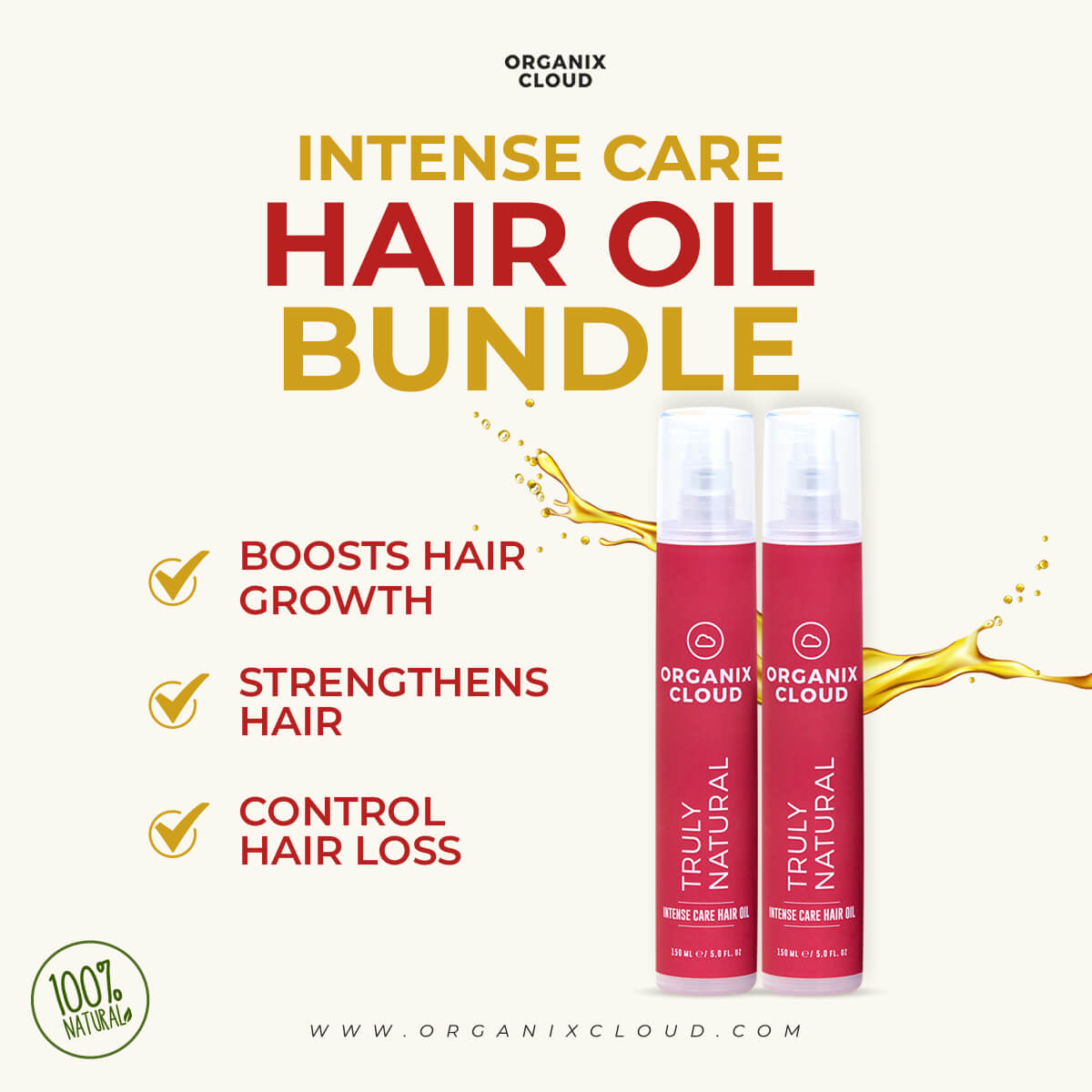 2x Intense Care Hair Oil