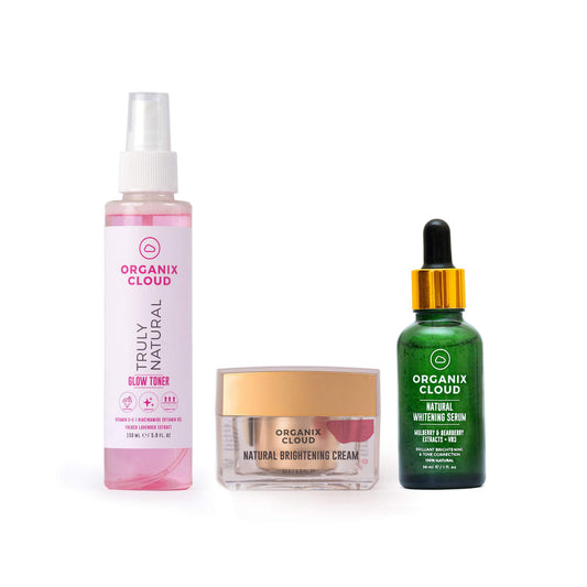 Natural Brightening Cream+Natural Brightening Serum+Glow Toner