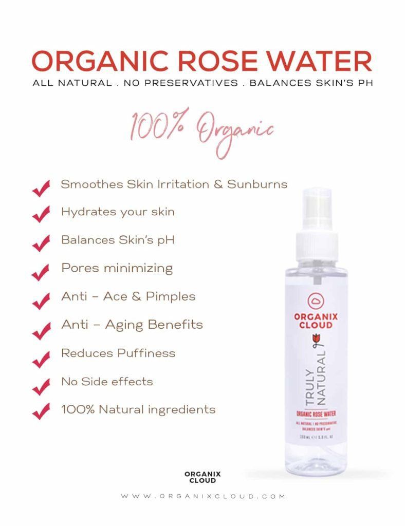 Organic Rose Water Skin Care organixcloud 